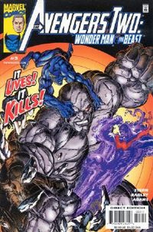 Cover of Avengers 2: Wonderman & Beast (2000 Ltd) #3. One of 250,000 Vintage American Comics on sale from Krypton!