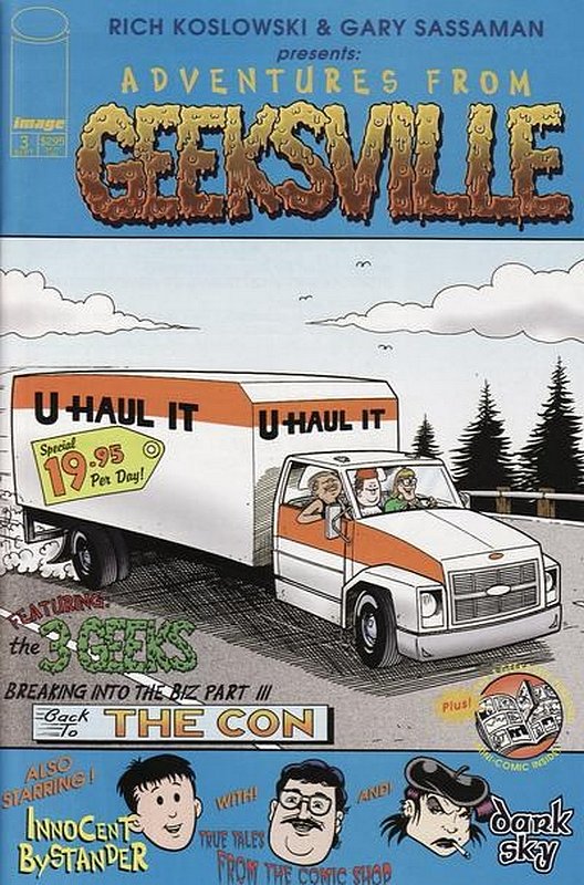 Cover of Geeksville (Vol 2) #3. One of 250,000 Vintage American Comics on sale from Krypton!