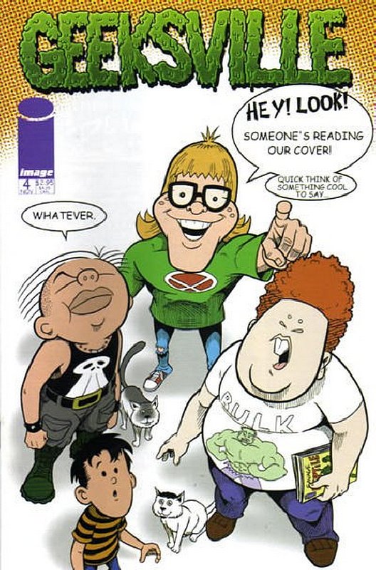 Cover of Geeksville (Vol 2) #4. One of 250,000 Vintage American Comics on sale from Krypton!