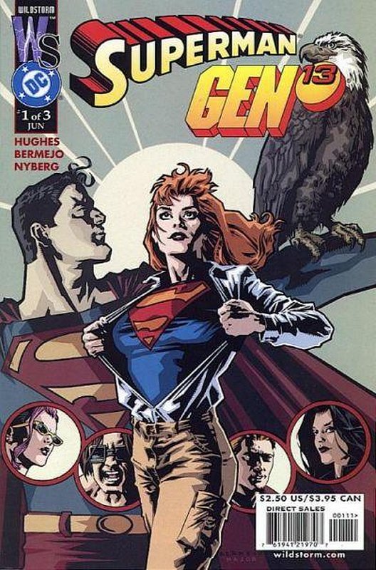 Cover of Superman/Gen 13 (2000 Ltd) #1. One of 250,000 Vintage American Comics on sale from Krypton!