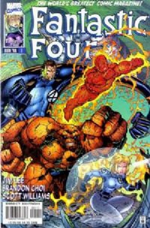 Cover of Fantastic Four (Vol 2) #1. One of 250,000 Vintage American Comics on sale from Krypton!