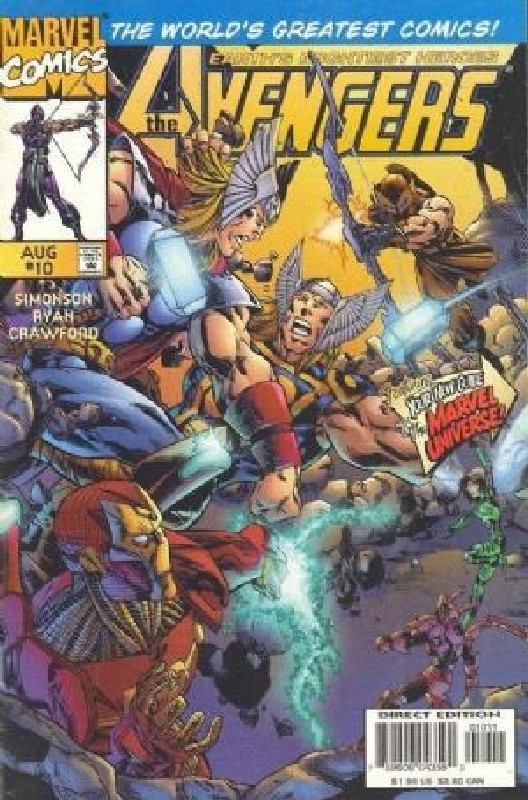 Cover of Avengers (Vol 2) #10. One of 250,000 Vintage American Comics on sale from Krypton!