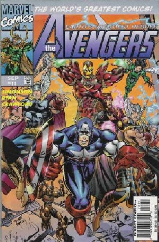 Cover of Avengers (Vol 2) #11. One of 250,000 Vintage American Comics on sale from Krypton!