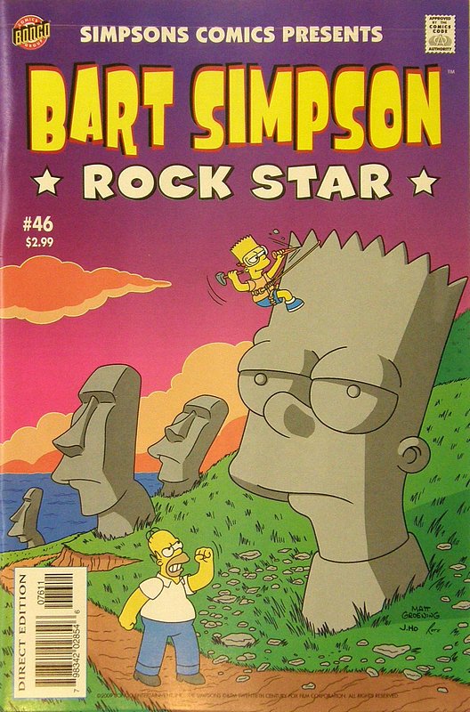 Cover of Bart Simpson Comics #46. One of 250,000 Vintage American Comics on sale from Krypton!