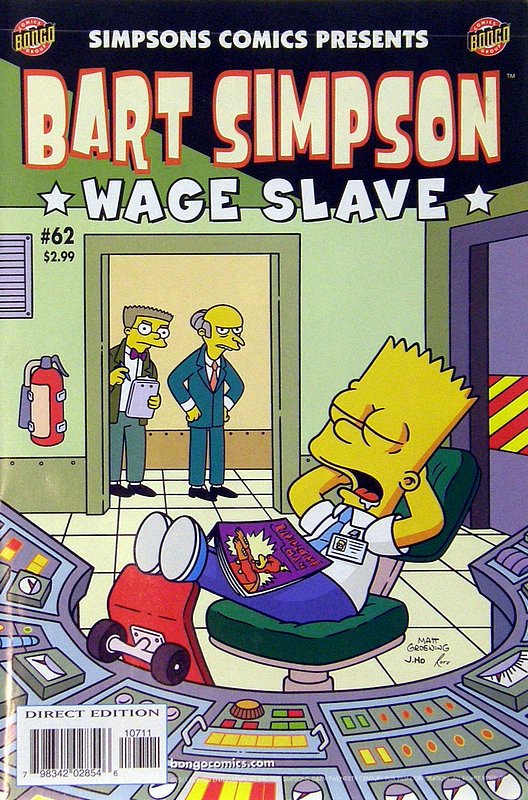 Cover of Bart Simpson Comics #62. One of 250,000 Vintage American Comics on sale from Krypton!