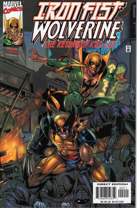 Cover of Iron Fist/Wolverine (2000 Ltd) #2. One of 250,000 Vintage American Comics on sale from Krypton!