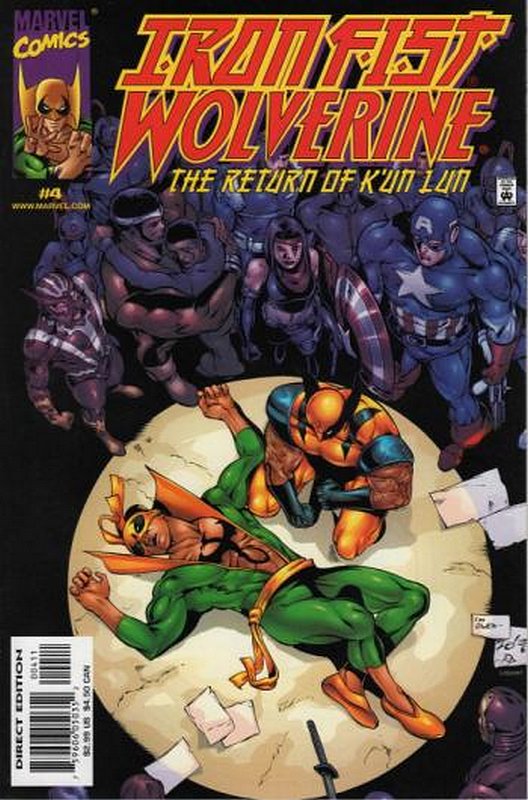 Cover of Iron Fist/Wolverine (2000 Ltd) #4. One of 250,000 Vintage American Comics on sale from Krypton!