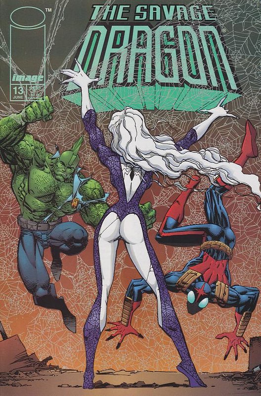 Cover of Savage Dragon #13. One of 250,000 Vintage American Comics on sale from Krypton!