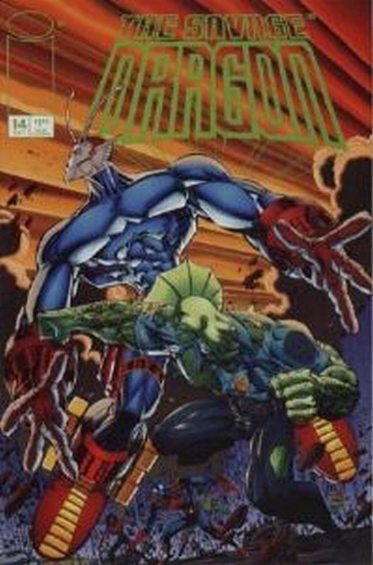 Cover of Savage Dragon #14. One of 250,000 Vintage American Comics on sale from Krypton!