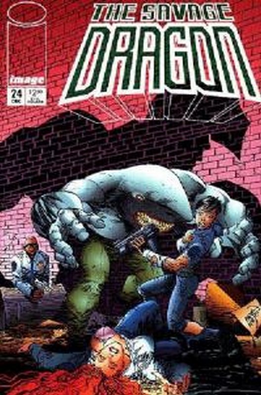 Cover of Savage Dragon #24. One of 250,000 Vintage American Comics on sale from Krypton!