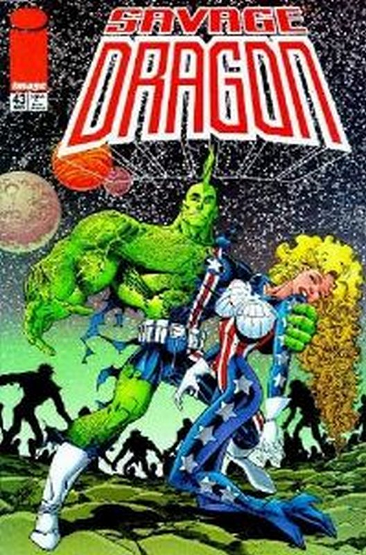 Cover of Savage Dragon #43. One of 250,000 Vintage American Comics on sale from Krypton!
