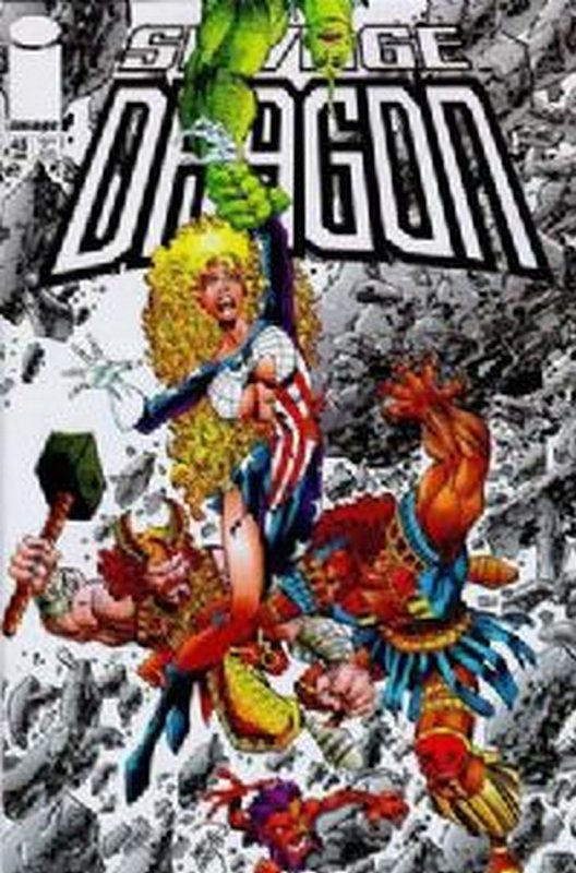Cover of Savage Dragon #45. One of 250,000 Vintage American Comics on sale from Krypton!