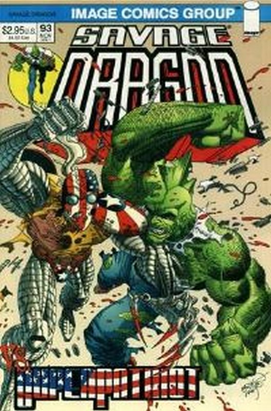 Cover of Savage Dragon #93. One of 250,000 Vintage American Comics on sale from Krypton!