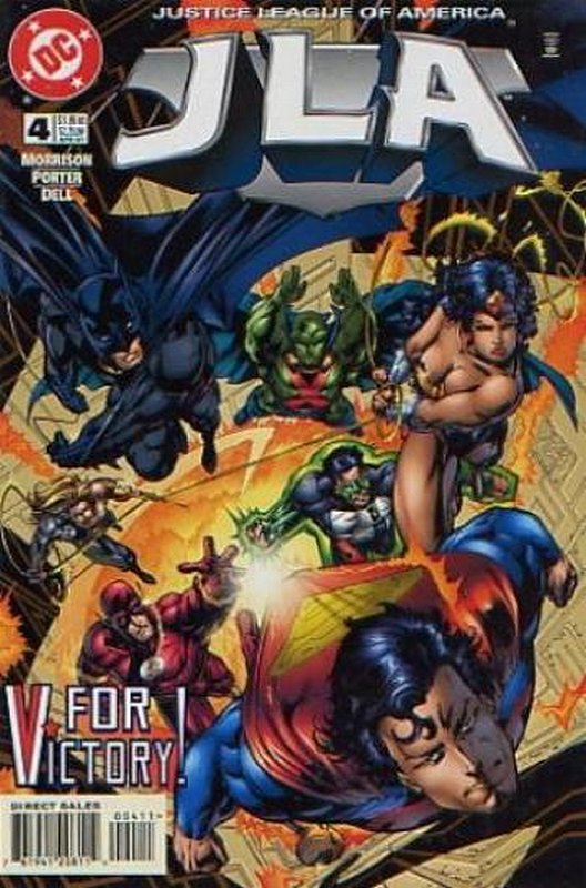 Cover of JLA (Vol 1) #4. One of 250,000 Vintage American Comics on sale from Krypton!