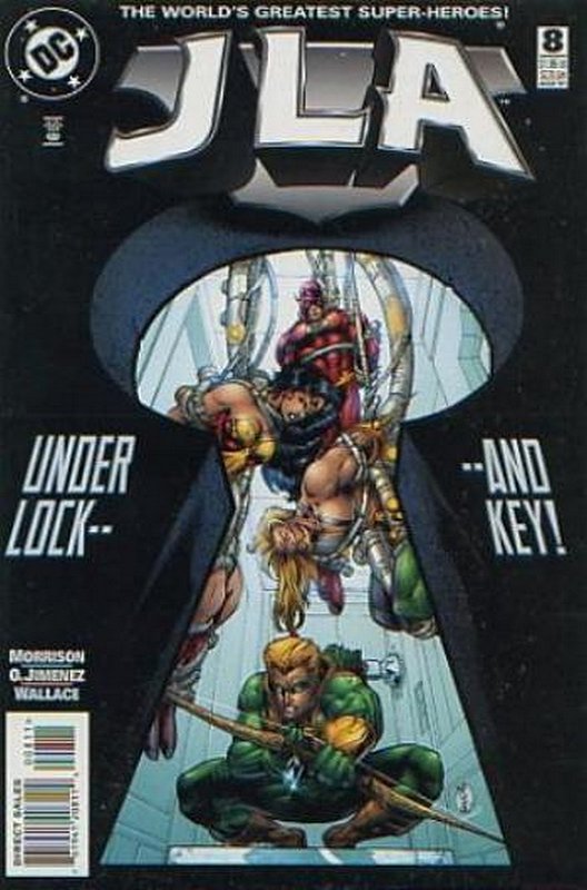 Cover of JLA (Vol 1) #8. One of 250,000 Vintage American Comics on sale from Krypton!