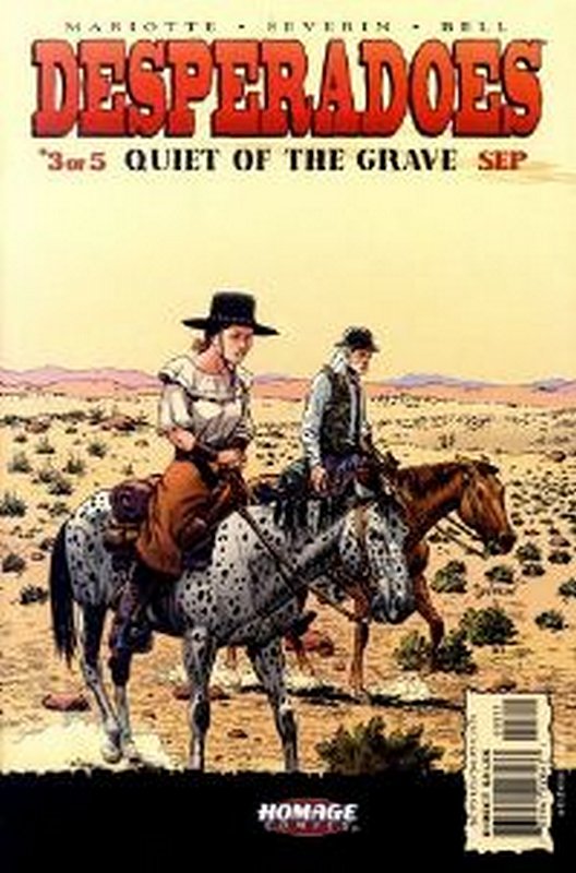 Cover of Desperadoes: Quiet of the Grave (2001 Ltd) #3. One of 250,000 Vintage American Comics on sale from Krypton!