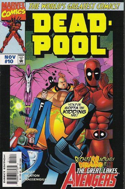 Cover of Deadpool (Vol 1) #10. One of 250,000 Vintage American Comics on sale from Krypton!