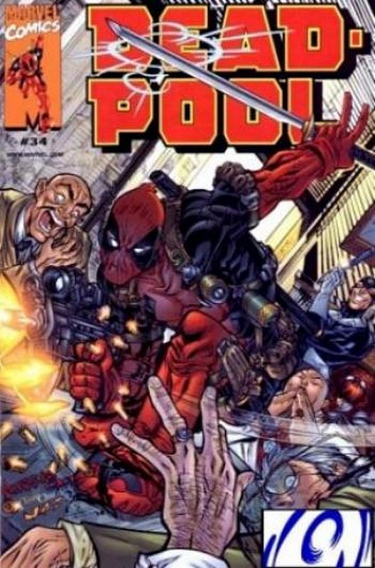 Cover of Deadpool (Vol 1) #34. One of 250,000 Vintage American Comics on sale from Krypton!