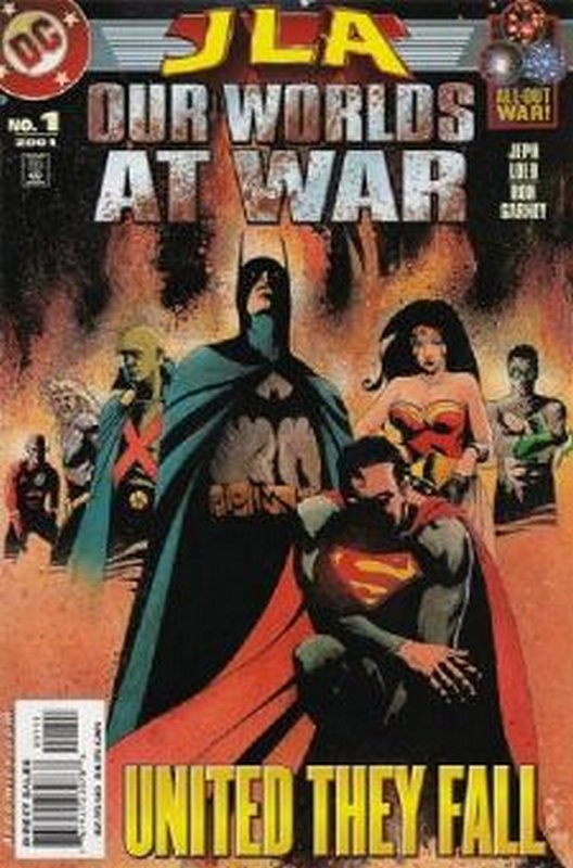 Cover of JLA: Our Worlds at War (2001 One Shot) #1. One of 250,000 Vintage American Comics on sale from Krypton!