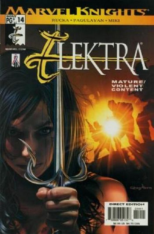 Cover of Elektra (Vol 2) #14. One of 250,000 Vintage American Comics on sale from Krypton!
