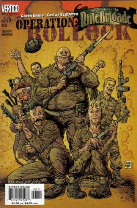 Cover of Adventures in the Rifle Brigade: Operation Bollock #1. One of 250,000 Vintage American Comics on sale from Krypton!