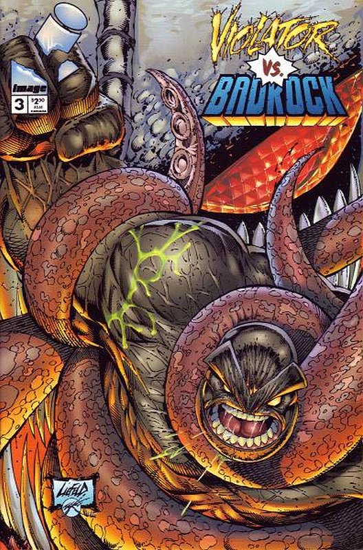 Cover of Violator vs Badrock #3. One of 250,000 Vintage American Comics on sale from Krypton!