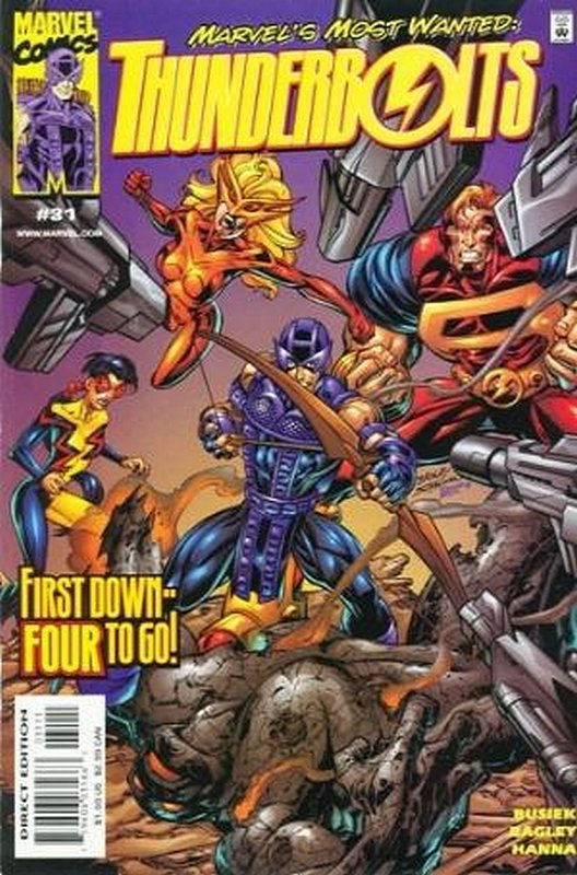 Cover of Thunderbolts (Vol 1) #31. One of 250,000 Vintage American Comics on sale from Krypton!
