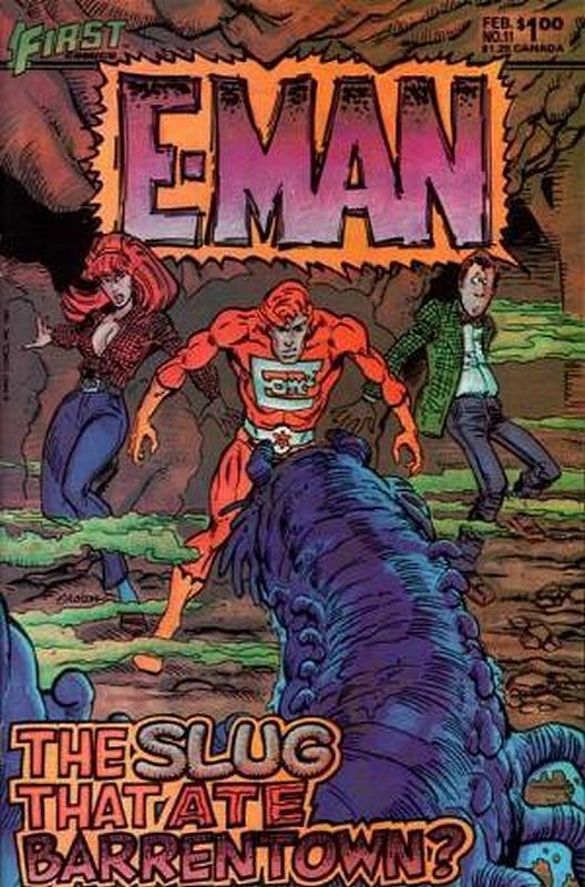 Cover of E-Man (Vol 2) #11. One of 250,000 Vintage American Comics on sale from Krypton!