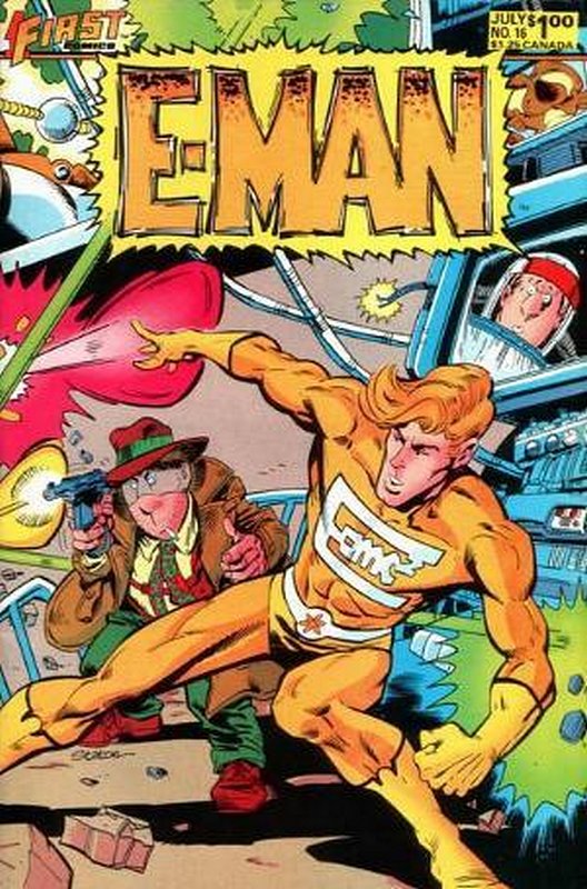 Cover of E-Man (Vol 2) #16. One of 250,000 Vintage American Comics on sale from Krypton!