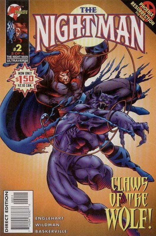 Cover of Night Man (1995 Ltd) #2. One of 250,000 Vintage American Comics on sale from Krypton!