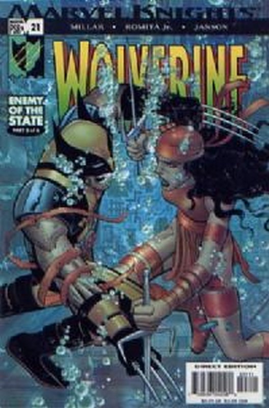 Cover of Wolverine (Vol 2) #21. One of 250,000 Vintage American Comics on sale from Krypton!