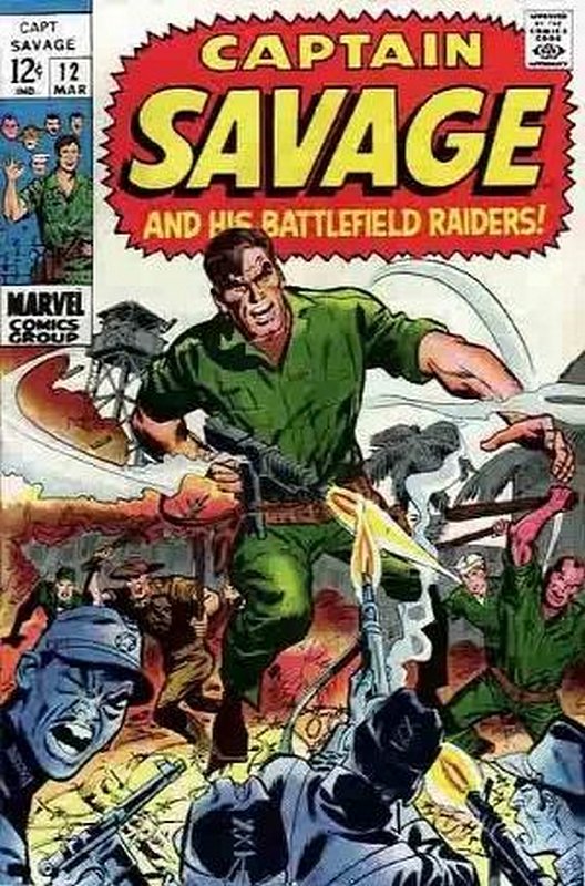 Cover of Captain Savage (Vol 1) #12. One of 250,000 Vintage American Comics on sale from Krypton!