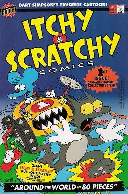 Cover of Itchy & Scratchy Comics (1993 Ltd) #1. One of 250,000 Vintage American Comics on sale from Krypton!