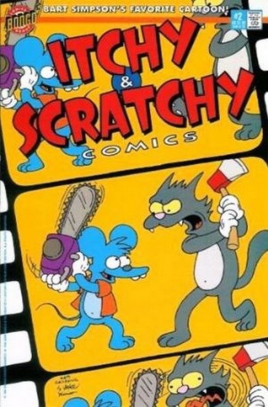 Cover of Itchy & Scratchy Comics (1993 Ltd) #2. One of 250,000 Vintage American Comics on sale from Krypton!