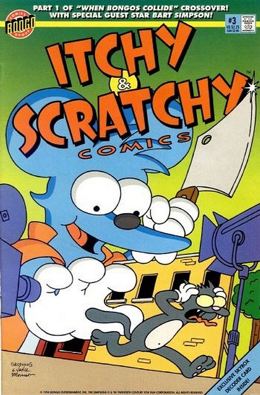 Cover of Itchy & Scratchy Comics (1993 Ltd) #3. One of 250,000 Vintage American Comics on sale from Krypton!