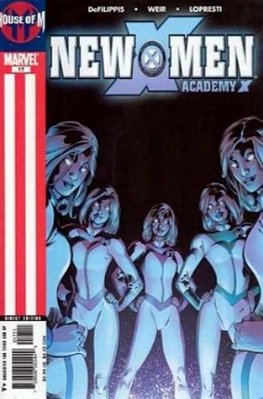 Cover of New X-Men (Academy X) #17. One of 250,000 Vintage American Comics on sale from Krypton!