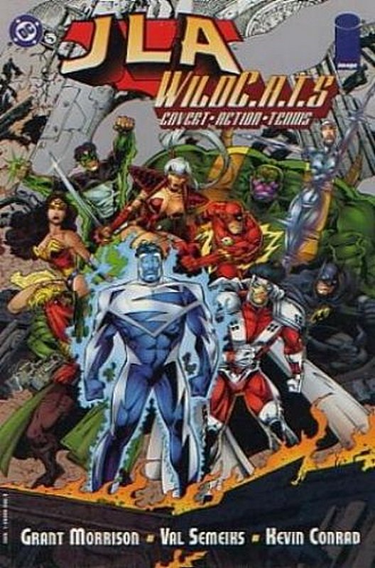 Cover of JLA/WildCATS (1997 One Shot) #1. One of 250,000 Vintage American Comics on sale from Krypton!