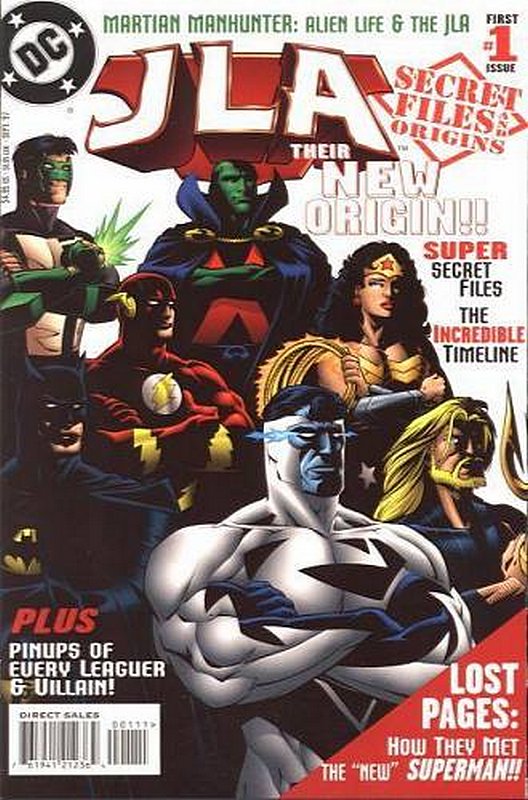 Cover of JLA Secret Files & Origins #1. One of 250,000 Vintage American Comics on sale from Krypton!