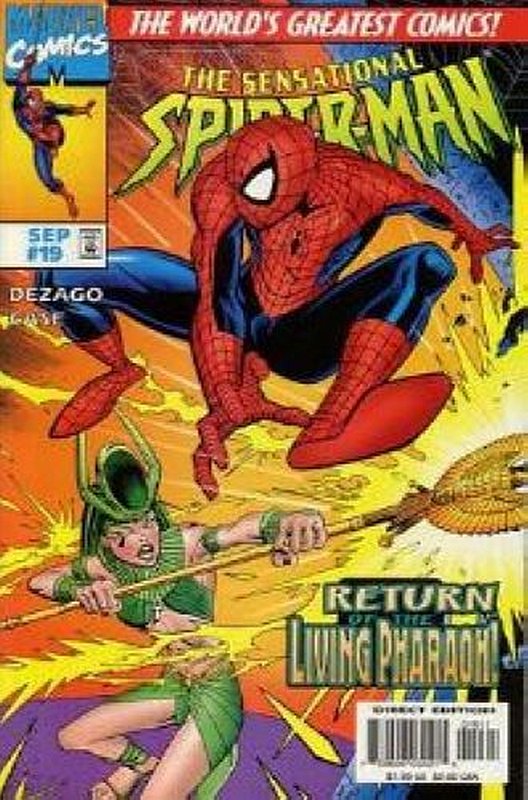 Cover of Sensational Spider-Man (Vol 1) #19. One of 250,000 Vintage American Comics on sale from Krypton!
