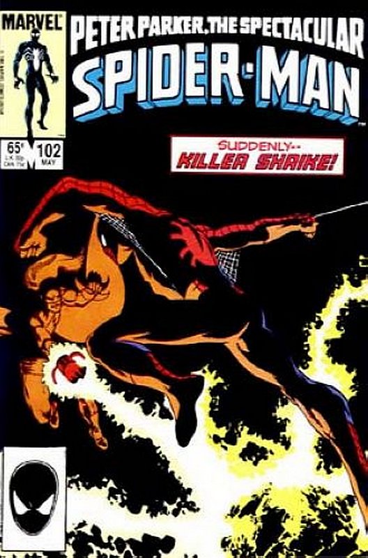 Cover of Spectacular Spider-Man (Vol 1) #102. One of 250,000 Vintage American Comics on sale from Krypton!