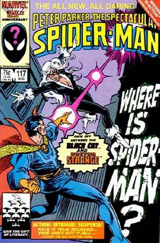 Cover of Spectacular Spider-Man (Vol 1) #117. One of 250,000 Vintage American Comics on sale from Krypton!