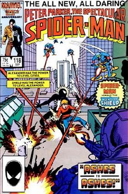 Cover of Spectacular Spider-Man (Vol 1) #118. One of 250,000 Vintage American Comics on sale from Krypton!