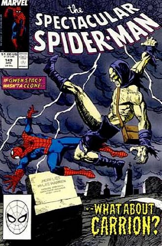 Cover of Spectacular Spider-Man (Vol 1) #149. One of 250,000 Vintage American Comics on sale from Krypton!