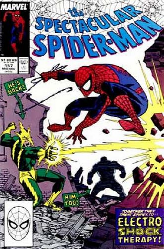 Cover of Spectacular Spider-Man (Vol 1) #157. One of 250,000 Vintage American Comics on sale from Krypton!