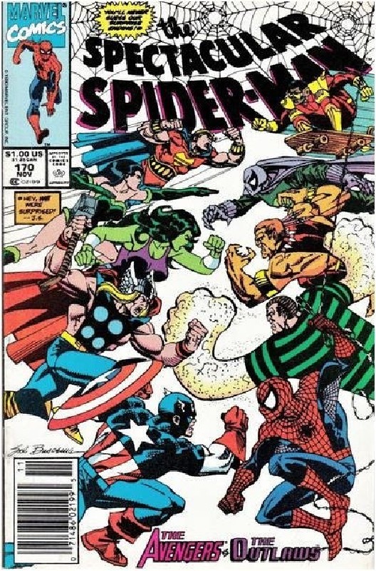 Cover of Spectacular Spider-Man (Vol 1) #170. One of 250,000 Vintage American Comics on sale from Krypton!