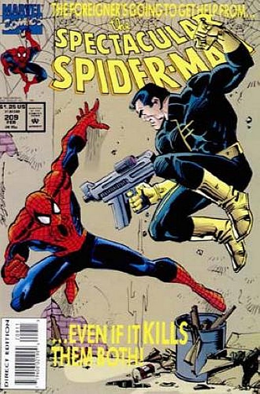 Cover of Spectacular Spider-Man (Vol 1) #209. One of 250,000 Vintage American Comics on sale from Krypton!