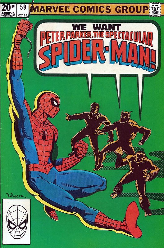 Cover of Spectacular Spider-Man (Vol 1) #59. One of 250,000 Vintage American Comics on sale from Krypton!