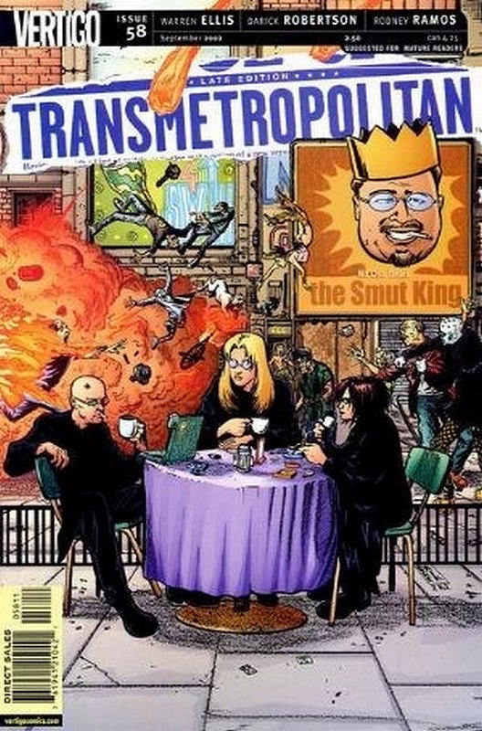 Cover of Transmetropolitan (Vol 1) #58. One of 250,000 Vintage American Comics on sale from Krypton!