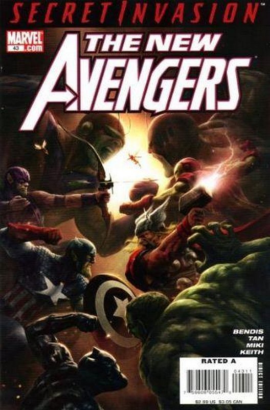 Cover of New Avengers (Vol 1) #43. One of 250,000 Vintage American Comics on sale from Krypton!
