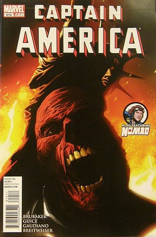 Cover of Captain America (Vol 5) #614. One of 250,000 Vintage American Comics on sale from Krypton!